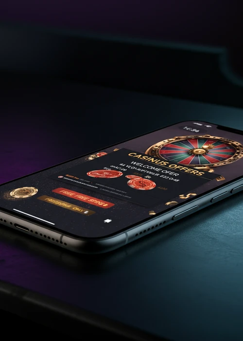 Illustratie van een indrukwekkend welkomstpakket met bonusgeld en gratis spins, prominent afgebeeld bij Vox Casino, voor extra speelplezier.