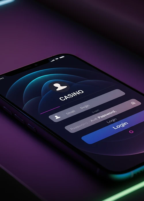 Scherm voor veilig inloggen bij Vox Casino met velden voor e-mail, wachtwoord en sociale media opties.